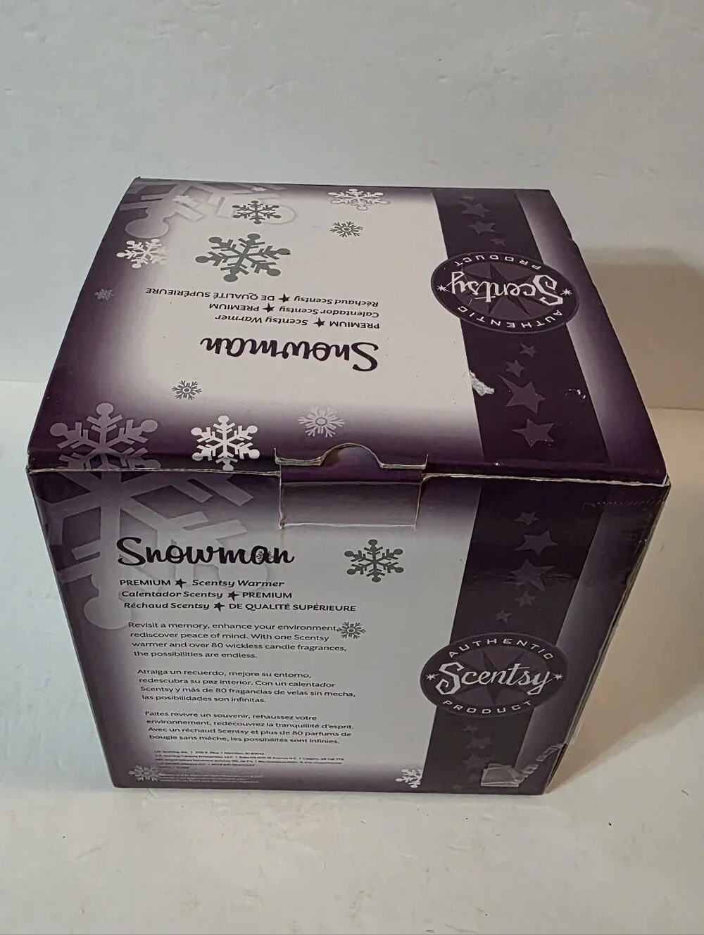 Scentsy Snowman Premium Warmer Holiday Collection In Box